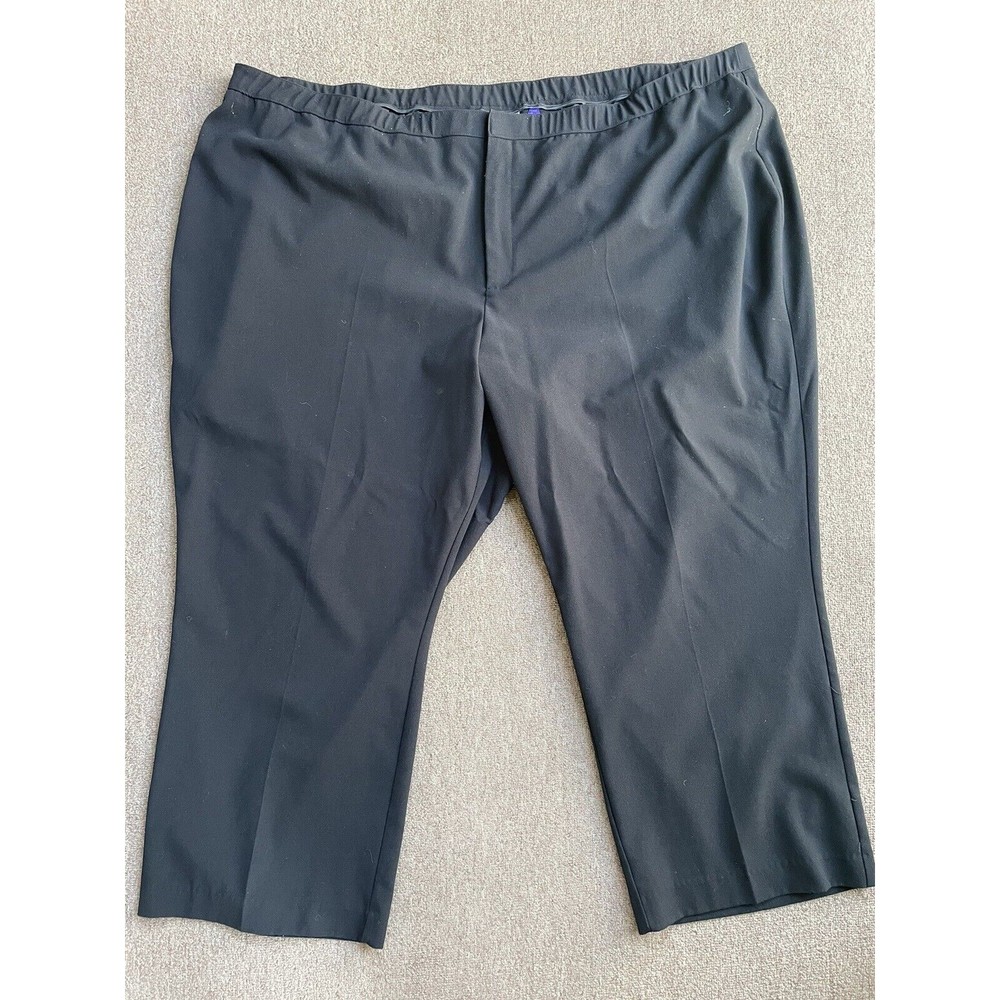 Catherine’s 30WP Plus Petite Black Dress Pants Career Stretch